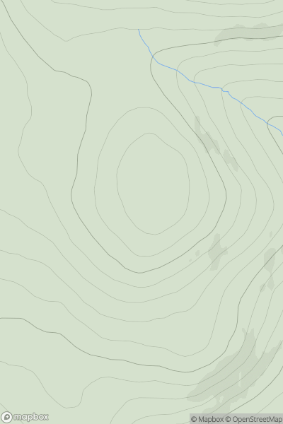 Thumbnail image for Tom Odhar [Cairngorms] showing contour plot for surrounding peak